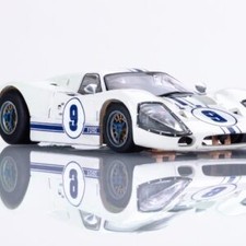 AFX 22078 HO Mega G Ford GT40 Mark IV 9 White Body Slot Car