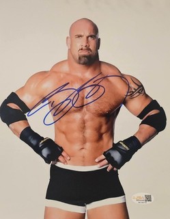 Bill Goldberg autographed signed 8x10 photo WWE WCW JSA COA METALLIC
