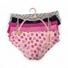 Juicy Couture Womens 5-Pack L Bikini Panties No Panty Lines Assorted Pink  Gray
