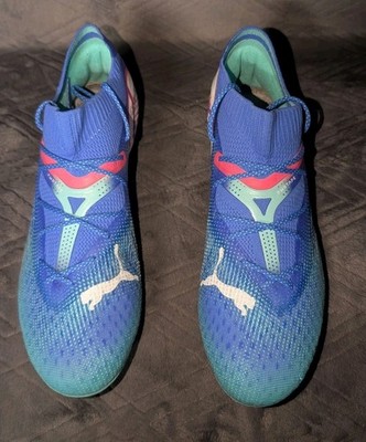 Mens Size 10 Blue Green Puma Future 7 Ultimate FG/AG Soccer Cleats 107916-01