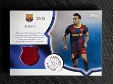 Topps FC Barcelona 125th Anniversary Xavi Seat Relic /75