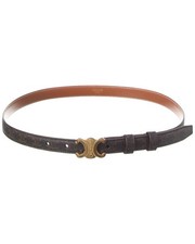 Celine Triomphe Canvas  Leather Belt Women's