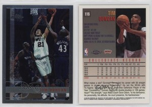 1997-98 Topps Chrome Tim Duncan #115 Rookie RC HOF