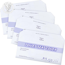KISEER 4 Pack 1000 Pieces Disposable Toilet Seat Covers Flushable Paper Toilet