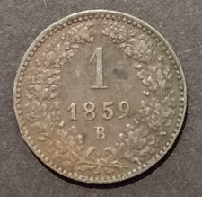 AUSTRIA 1 KREUZER 1859 1885 FIORINO AUSTRO UNGARICO
