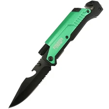 8.5"" Tacticle Multi-Functional Spring Assisted Folding Knife with Fire Starter