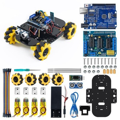 4WD Mecanum Robot Car Kit Smart DIY Project Compatible with Arduino IDE