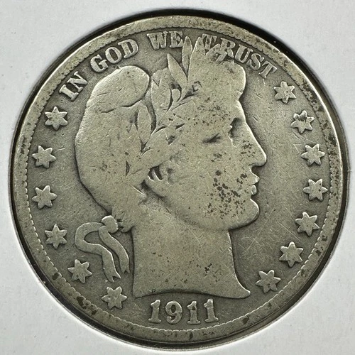 1911-S 50C Barber Half Dollar (88806)