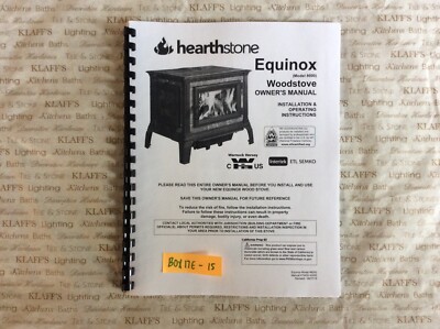 Hearthstone Equinox 8000 Woodstove Operation Owneru0026#039;s manual | eBay