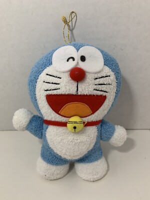 Fujiko Pro Doraemon plush blue cartoon cat 2005 Japanese anime stuffed animal