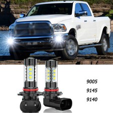 9006 LED Fog Light Bulbs for Dodge RAM 1500 2500 3500 2013-2015 2016 2017 2018