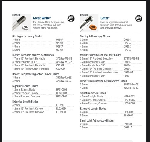 Cuchillas de afeitar Conmed, cualquier tipo (precio por 1 caja/6) tubo de bomba disponible - Imagen 19 de 24