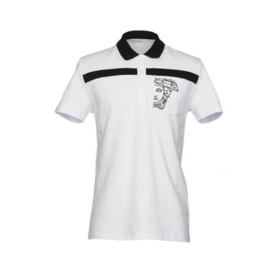 Versace Black and White Medusa Polo Medium 