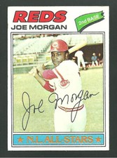 1977 Topps #100 Joe Morgan NL All Star Baseball Card Cincinnati Reds 2nd Base