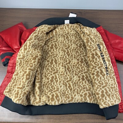 Nike Premium Basketball Bomber Jacket Red Leopard DQ6203-687 Nike Premium Basketball Bomber Jacket Red Leopard DQ6203-687