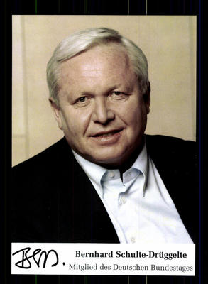 Bernhard Schulte Drüggelte autograph card original signed ## BC 76069