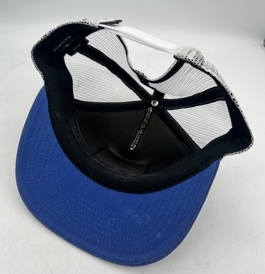 Quiksilver Mens Adjustable Snapback Foam Mesh Trucker Cap Hat Blue