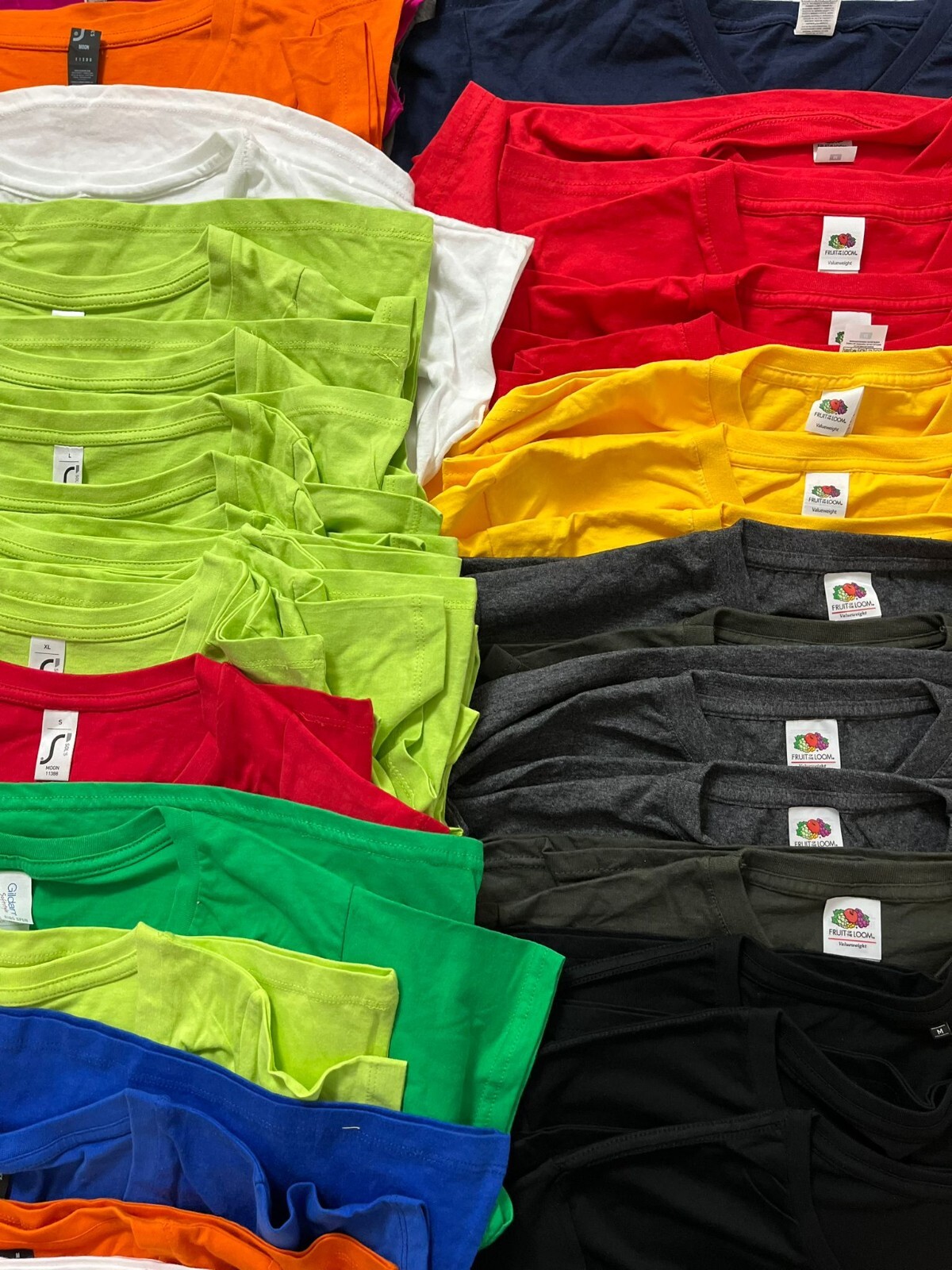 42 x Mens & Womens VNeck TShirts Wholesale Job Lot Fruit of the Loom Gildan eBay