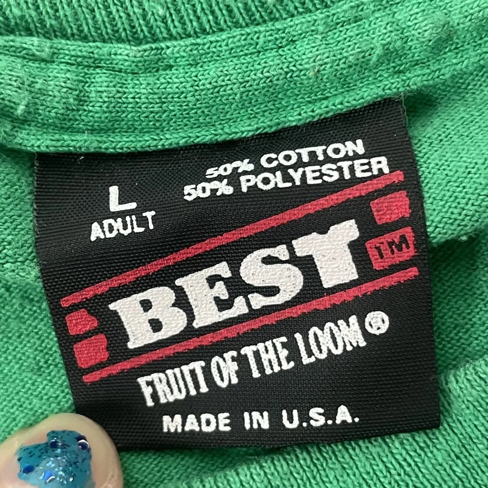 Camiseta De Colección Años 80 BUDWEISER Cerveza Día de Patricio Parade Run 1994 Duende 50/50 Foto 4 de 4