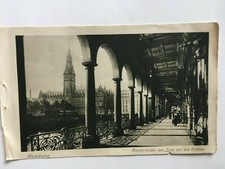 AK Altes Foto Hamburg Alsterarkaden Rathaus ca. 1900 -1920