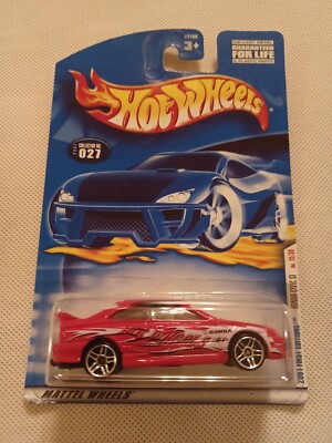 Hot Wheels Honda Civic SI 2001 – Promo Toronto Blue Jays, Carte Abîmée