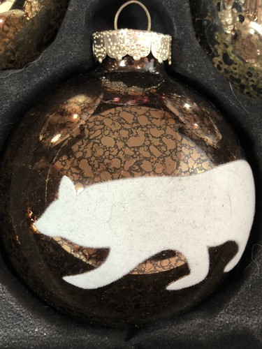 Vintage Rauch Woodland Wildlife Forest Animals Large Glass Christmas Ornaments - Picture 3 of 9