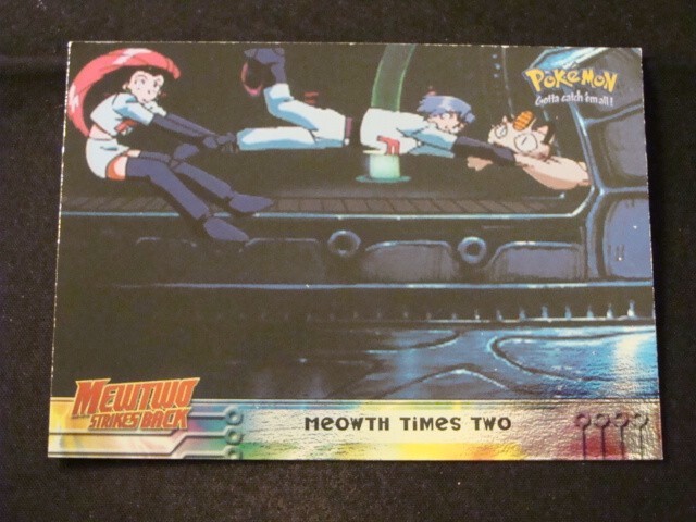 Pokemon The Movie: Mewtwo Strikes Back Card #23 Meowth Times Two Foil