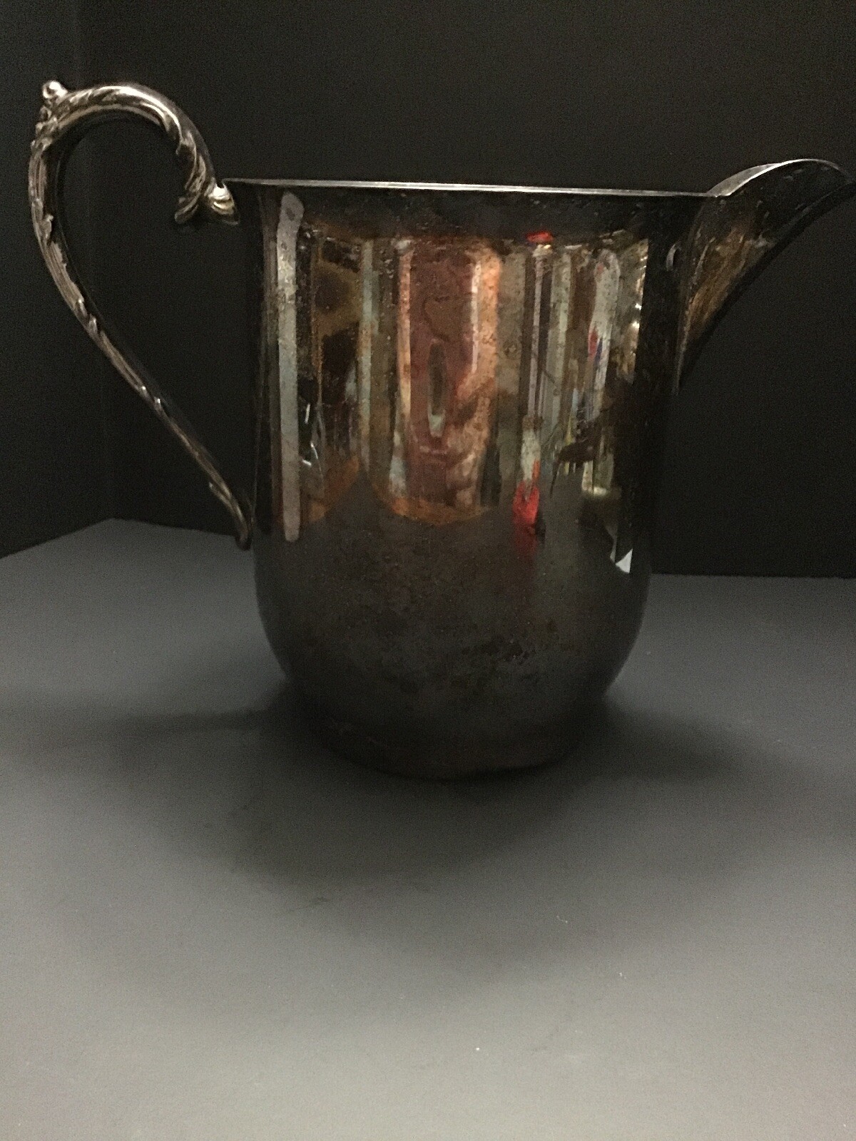 Vintage Silver Over Copper Pitcher eBay