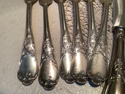 18 PC VTG OKA ROSTFREI FLATWEAR, KNIVES, FORKS, SPOONS EUC | eBay