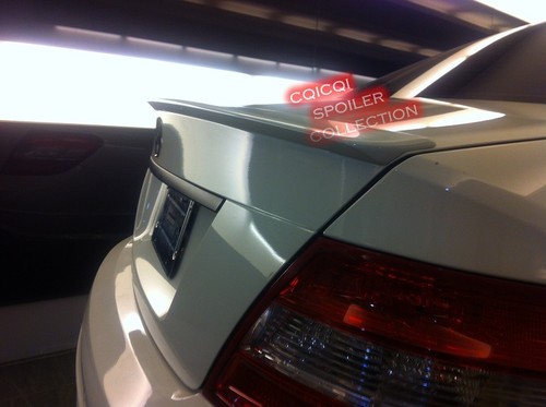 Painted BENZ W204 C class Sedan A type trunk spoiler color-149 polar white ◎ - Picture 3 of 3