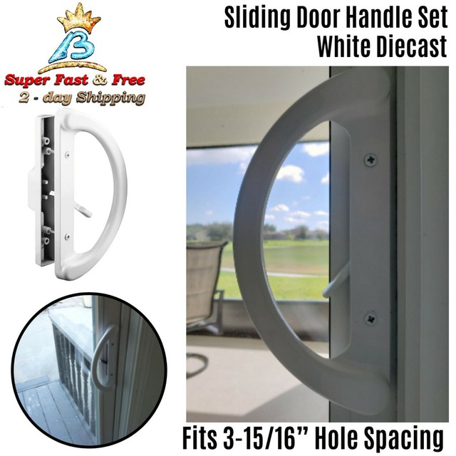 New Anderson Sliding Glass Door Thumb Lock Latch White ***FREE FAST