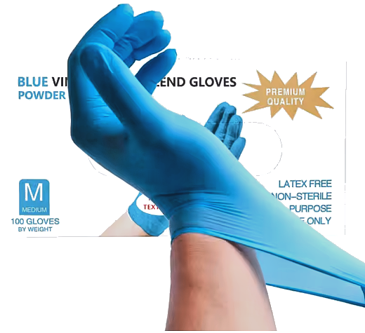 Non-sterile household and medical office gloves