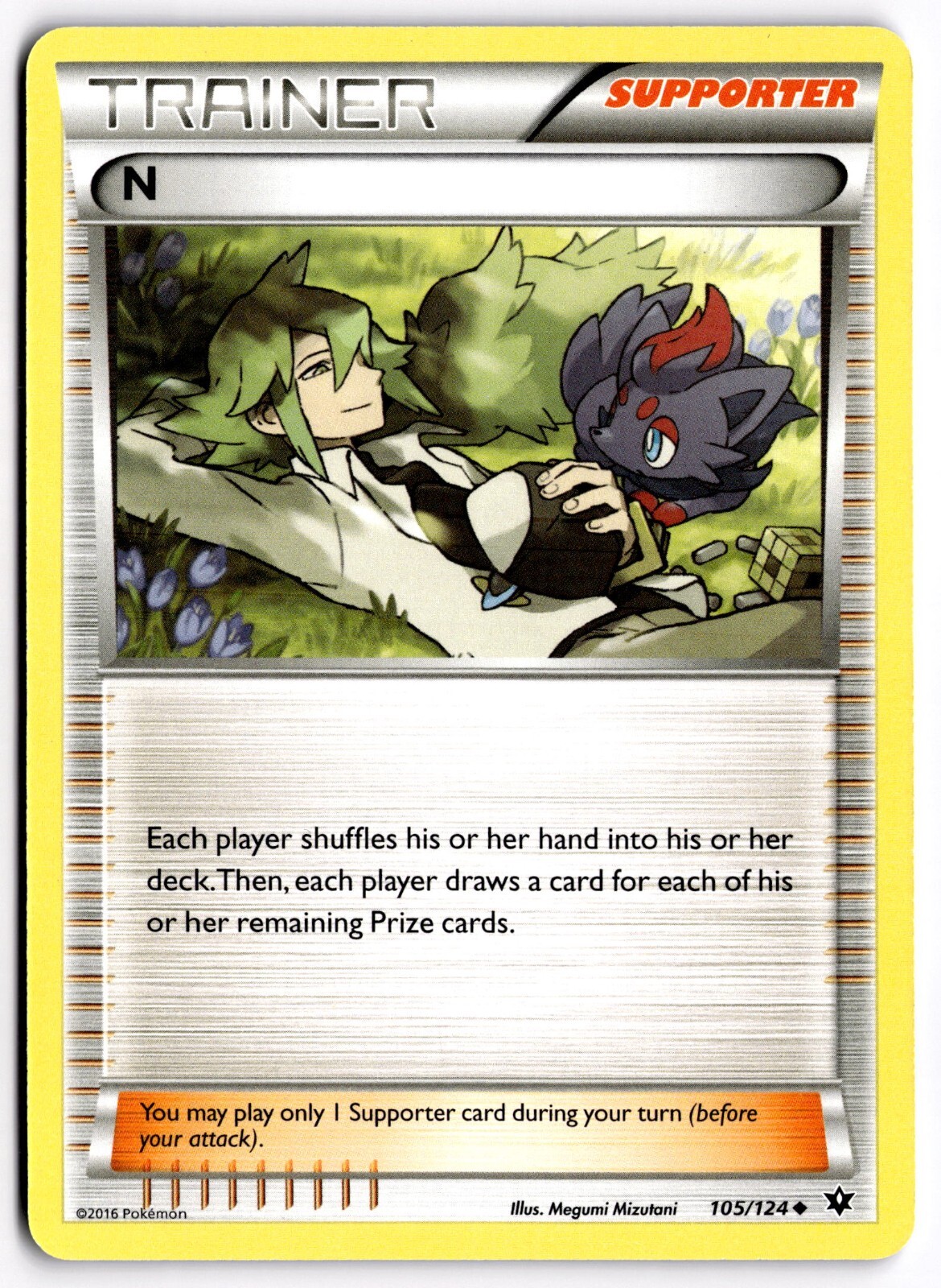 Pokemon TCG N (Supporter) 105/124 Fates Collide Regular