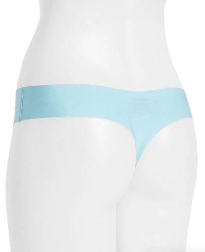 Commando L130451 Blue Solid Thong w/ I Do Applique Underwear Women's Size M/L - Picture 4 of 5