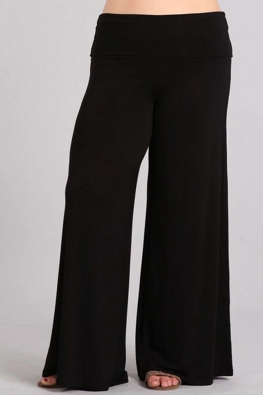 Chatoyant Plus Size Palazzo Pants Black 3XL
Opens in a new window or tab