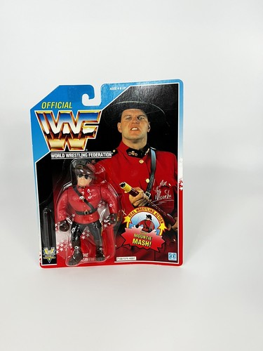 Hasbro WWF WWE THE MOUNTIE action figure carded ra...