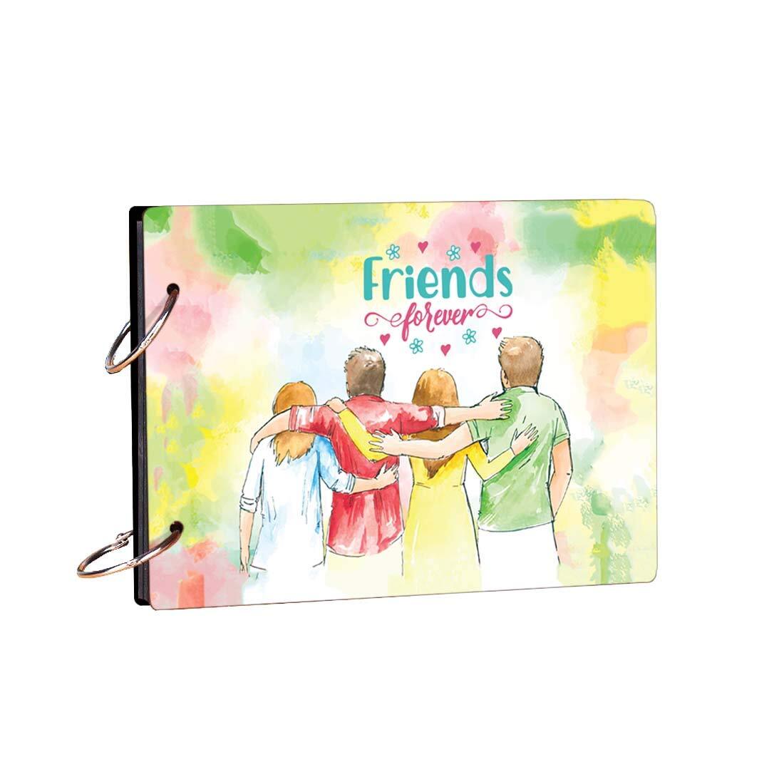 Friends Forever Wooden Photo Album Scrapbook Memory Book ...