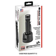 NEW Maglite Mag-Tac LED Rechargeable Flashlight Plain Head 671 Lumens TRM1RE4