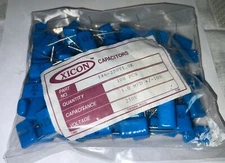 XICON 1 uF 250-VOLT RADIAL POLY 10% Capacitors. P/N 146-250V1.0K New Pack of 100