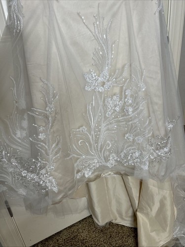 MICHELLE BRIDAL SIZE 16 Tina Bridal Gown Sweetheart Plus Size Wedding Dress - Picture 3 of 11