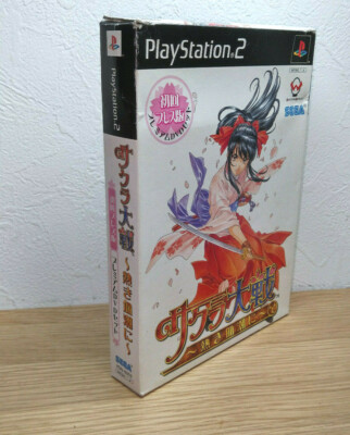 Sakura Wars Taisen Atsuki Chishio Ni 1st press limited PS2 Japan F