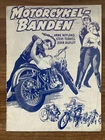 Motorcycle Gang Anne Neyland, Steven Terrell 1957 Danish Movie Program