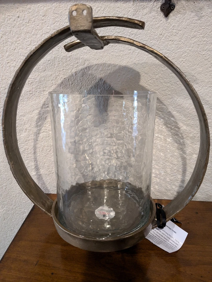 Aplique de vela de pared de metal Sully POTTERY BARN - Latón - CAJA ABIERTA Foto 3 de 4