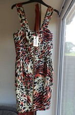 BNWT NEXT RUNWAY ANIMAL PRINT DRESS Size 10 RRP £40