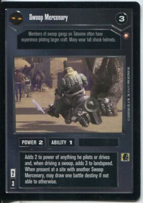 Star Wars CCG Special Edition Swoop Mercenary