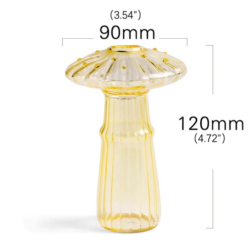 Mushroom Glass Vase Aroma Bottle Creative Home 'Hydroponic Flower Table - Picture 5 of 19