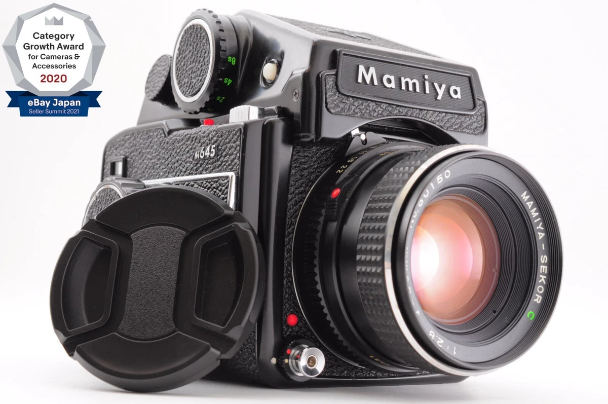 **NEAR MINT** Mamiya M645 + PD Prism Finder + Sekor C 80mm f/2.8 w/ Cap From JPN