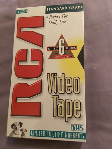 RCA VHS Blank Video Tape T-120H Standard Grade New Sealed - Picture 1 of 6