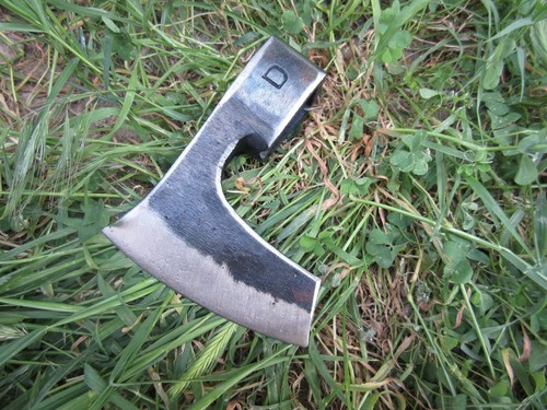 FORGED 1.21 Lbs BEARDED CAMPING AXE HEAD VIKING TOMAHAWK HATCHET HUNTING TOOL - Picture 3 of 10