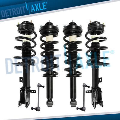 Front Rear Struts Coil Spring Sway Bars Kit for 2011 - 2019 Dodge Journey 2.4L